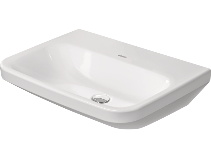 На изображении товар Раковина Duravit DuraStyle подвесная, 600x440 мм, без перелива, без отверстия под смеситель, цвет белый от официального представителя в Москве