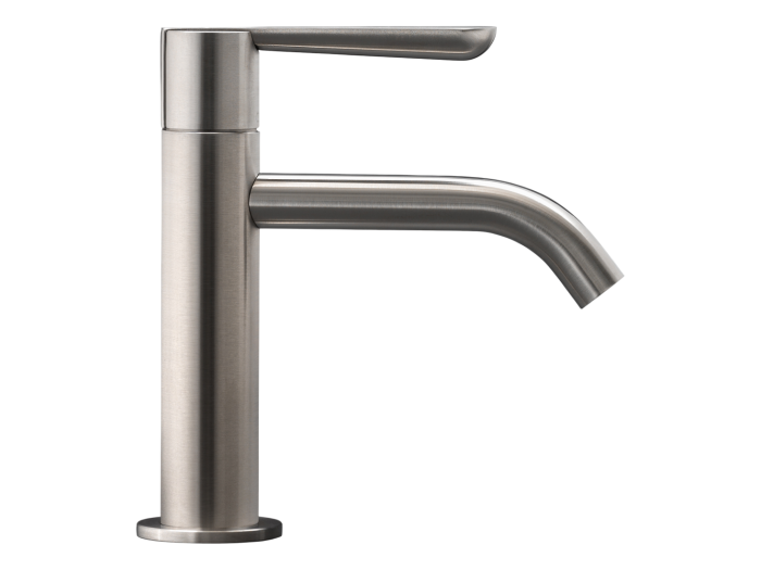 На изображении товар Смеситель для раковины CEA Design Lutezia Plus, H. 160 мм, сталь, цвет сатинированная сталь от официального представителя в Москве