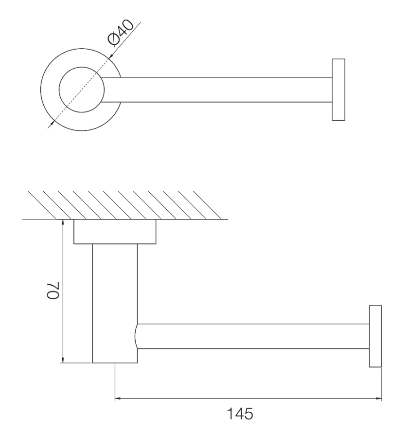 Бумагодержатель Carlo Frattini Rotola, цвет брашированное золото - изображение 7