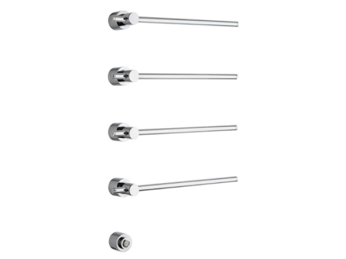 На изображении товар Полотенцесушитель Margaroli Sole, электрический, встраиваемый, 845х368x93 мм, цвет Brushed Gold от официального представителя в Москве