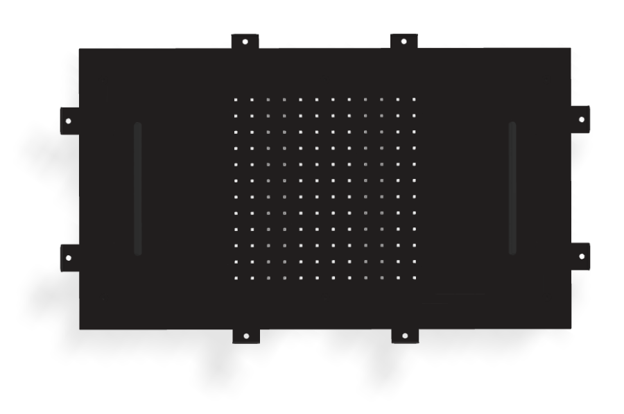 Верхний душ Carlo Frattini Harmonia, потолочный, с защитой от известкового налёта, с ливневой струёй и 2 каскадами, 700x400 мм, цвет чёрный матовый - изображение 2