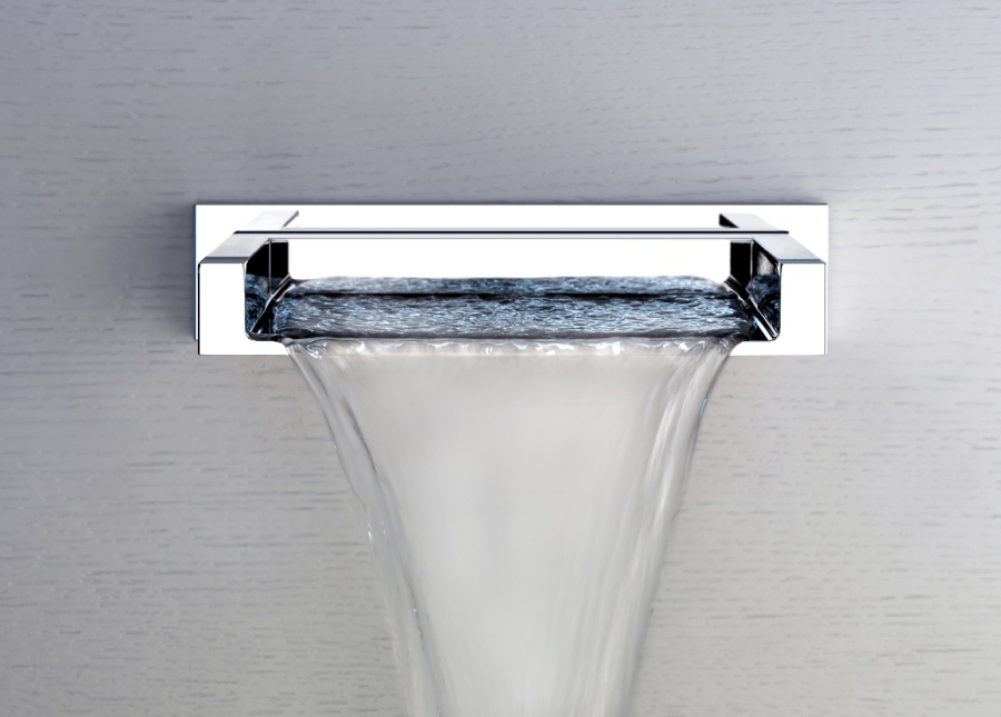 Излив для душа Gessi Cascata, каскадный, настенный, для смесителя удаленного управления, цвет Chrome - изображение 1