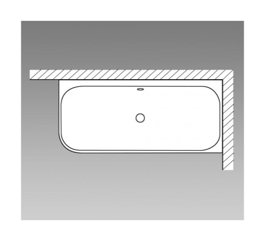 Ванна Duravit Happy D.2 Plus, 1800x800 мм, в правый угол, с интегрированной панелью, цвет белый/графит супер матовый - изображение 9