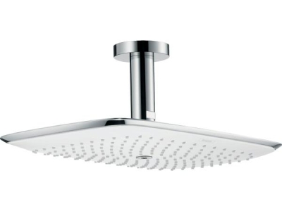 Верхний душ Hansgrohe PuraVida, потолочный, 390 x 260 мм, цвет белый/хром