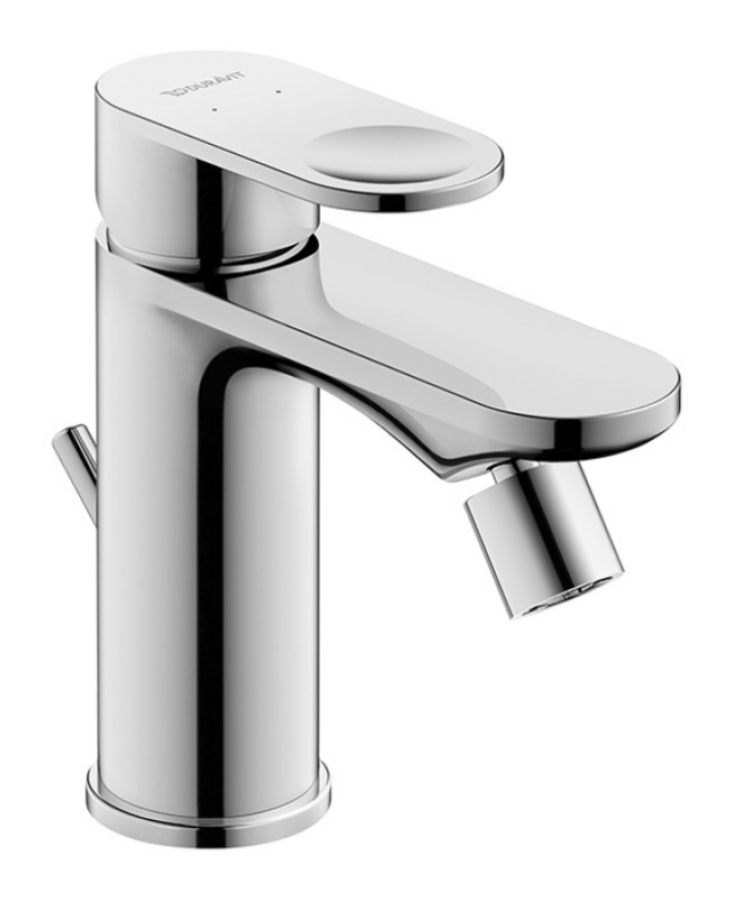 Cмеситель для биде Duravit B.3 однорычажный, h-151 мм, с донным клапаном, цвет хром