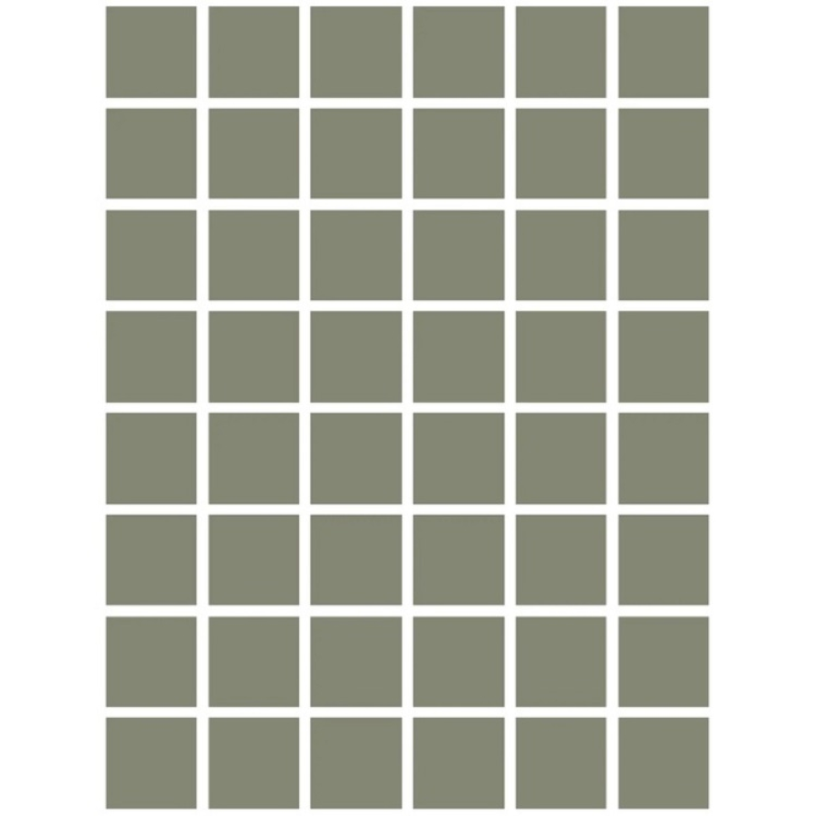 Etruria Керамогранит Xxs Quadrato 5X5 Su Rete Monocolore Oliva