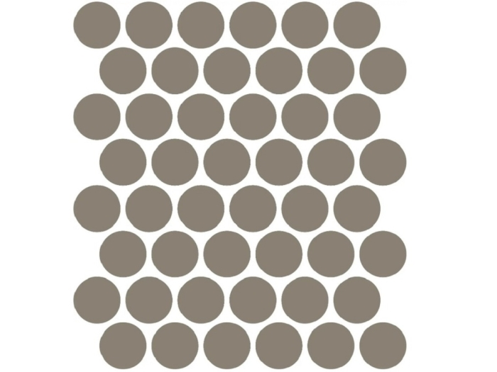 На изображении товар Etruria Керамогранит XXS-3D Cerchio 3D 5Х5 Fango Su Rete Monocolore 33Х37 от официального представителя в Москве