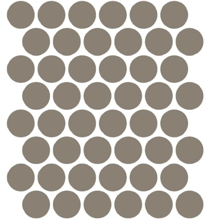 Etruria Керамогранит XXS-3D Cerchio 3D 5Х5 Fango Su Rete Monocolore 33Х37