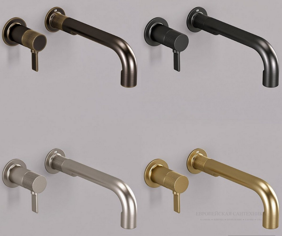 Излив Gessi Inciso, настенный, средней длины, цвет Brass Brushed PVD - изображение 4