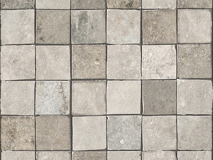 На изображении товар Kronos Керамогранит Le Reverse Taupe 5x5 Mosaico Nat Ret 30x30 от официального представителя в Москве