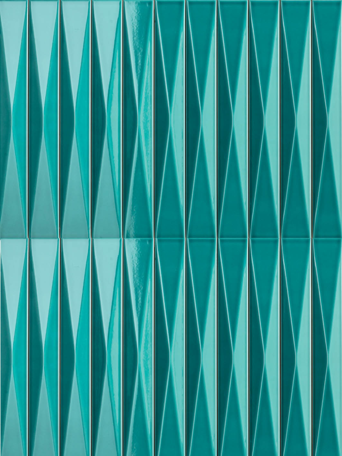Sartoria Керамическая плитка Pulse Prism Seafoam Glossy 4x31.5 - изображение 1