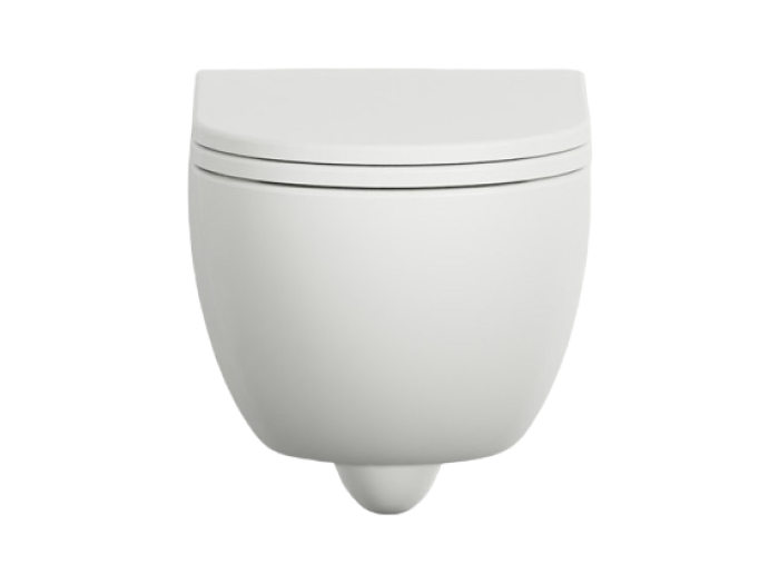 На изображении товар Унитаз Cielo Enjoy  350х530х265 мм, подвесной, открытый смывной край, в комплекте сиденье CPVEJNEWF TL, крепление, цвет Talco от официального представителя в Москве