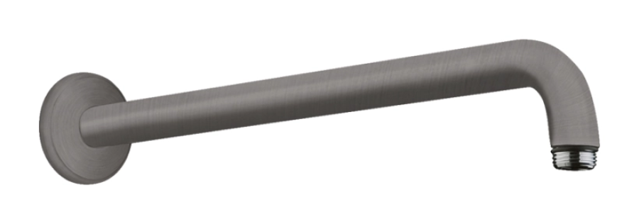 Держатель верхнего душа Hansgrohe, настенный, L-389 мм, цвет шлифованный черный хром