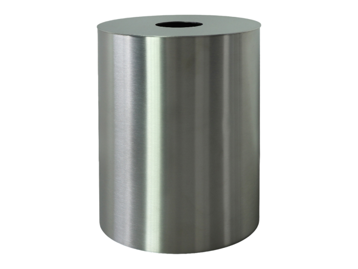 На изображении товар Ведро для мусора CeaDesign WASTE BINS, 205x255h мм, с крышкой, нержавеющая сталь, цвет сатинированное светлое золото от официального представителя в Москве