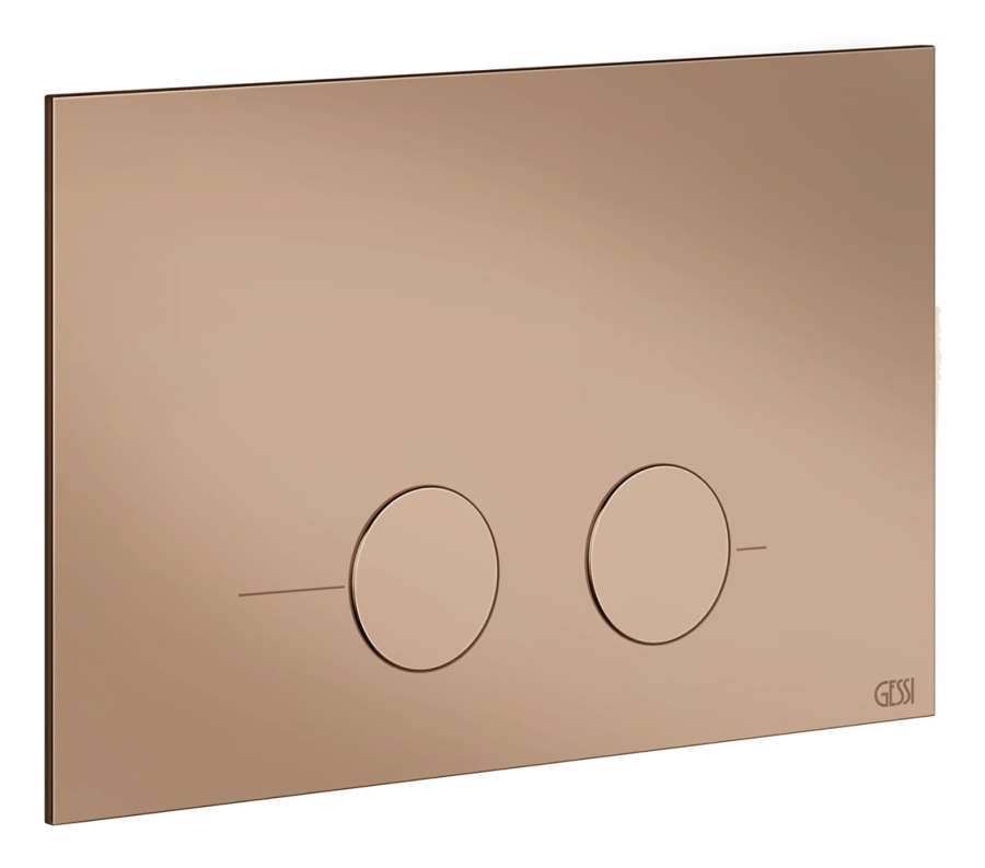 Клавиши смыва Gessi, для унитаза, к инсталляции Geberit (Geberit Sigma 8 и Geberit Sigma 12), цвет Copper PVD