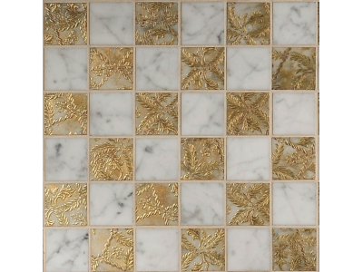 Akros Venezia Камень Decorative Art Alfa Crucis TS Bianco Carrara Gold 30,5X30,5X1