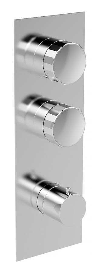 Термостат  Carlo Frattini Fimatherm встраиваемый, внешняя часть, цвет хром