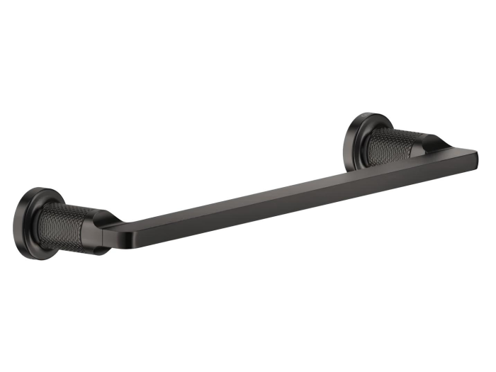 На изображении товар Полотенцедержатель Gessi Inciso, L300 мм, настенный, цвет Black Metal Brushed PVD от официального представителя в Москве