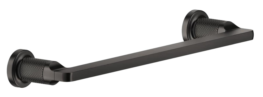 Полотенцедержатель Gessi Inciso, L300 мм, настенный, цвет Black Metal Brushed PVD