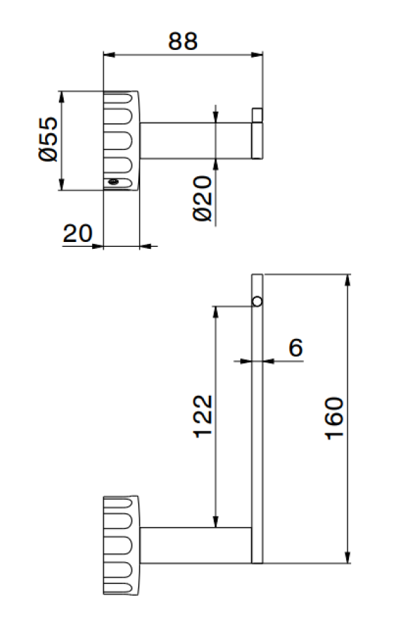 Бумагодержатель Newform Ionika, настенный, цвет PVD Br. Gun Metal - изображение 1