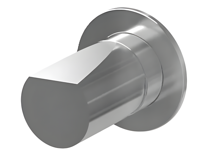 На изображении товар Cмеситель встраиваемый Antonio Lupi Indigo, монокомандный, внешняя часть, цвет латунь сатинированная от официального представителя в Москве