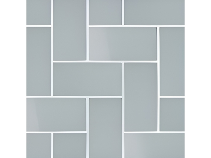 На изображении товар Micro. Керамогранит Microtiles Herringbone Mix Glaze Azure 40,2x40,2 от официального представителя в Москве