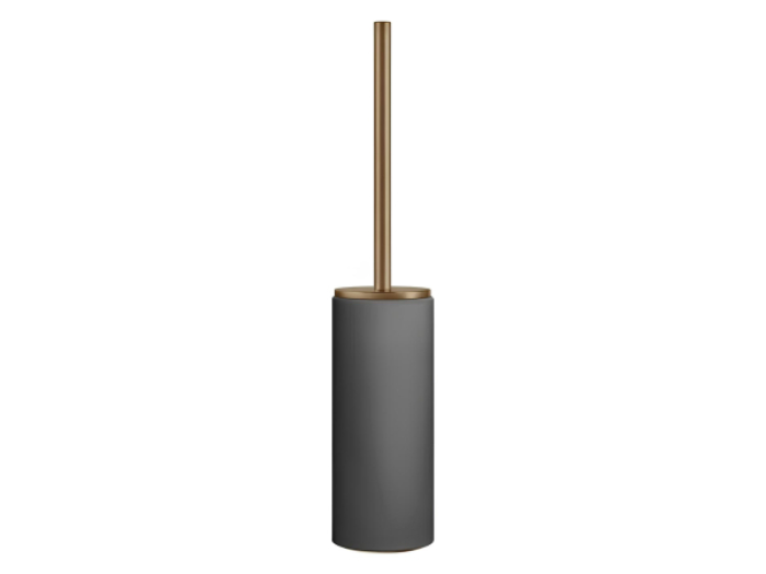 На изображении товар Ёршик Gessi, напольный, h423 мм, цвет Black/Warm Bronze Brushed PVD от официального представителя в Москве
