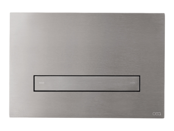 На изображении товар Панель двойного смыва CeaDesign Hydroplate Viega, сталь, цвет сатинированная нержавеющая сталь от официального представителя в Москве