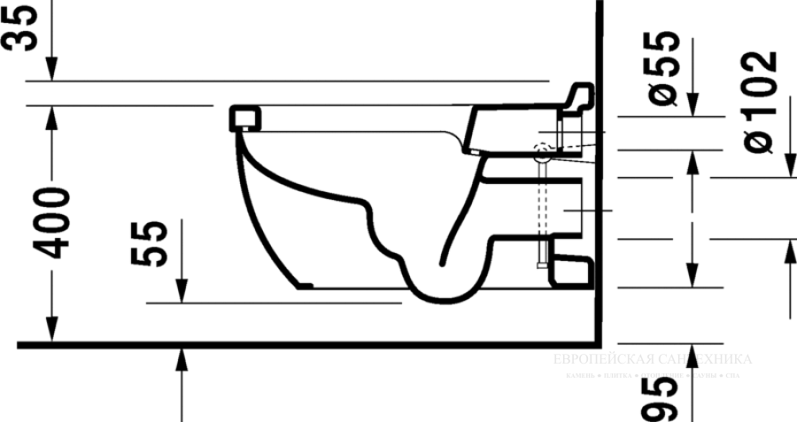 Унитаз Duravit Starck 3 подвесной 370х620 мм, только в сочетании с SensoWash, цвет белый - изображение 7