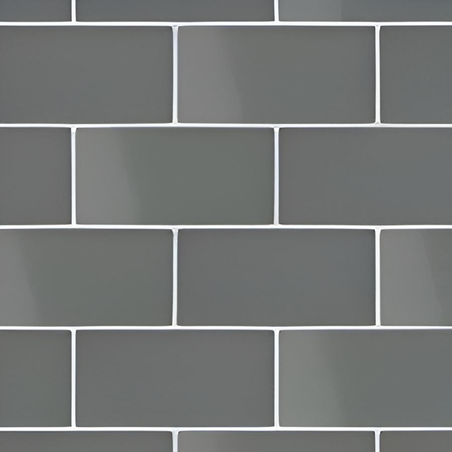 Micro. Керамогранит Microtiles Subway Mix Glaze Graphite 30,1X30,1