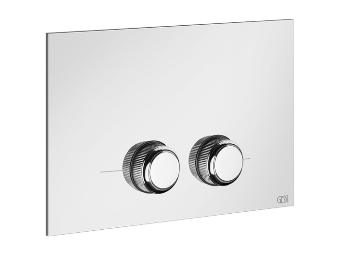На изображении товар Клавиши смыва Gessi Venti20, совместимость с Geberit Sigma 8 и Sigma 12, цвет Сhrome от официального представителя в Москве