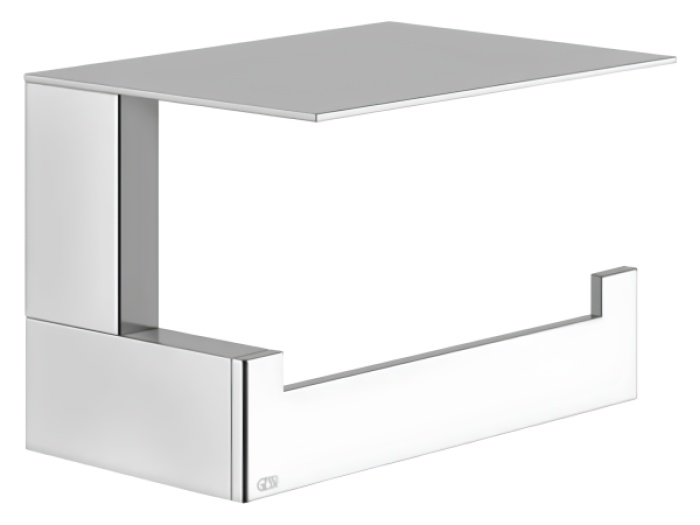 На изображении товар Бумагодержатель Gessi Rettangolo, настенный, с крышкой, ширина 140 мм, цвет хром от официального представителя в Москве