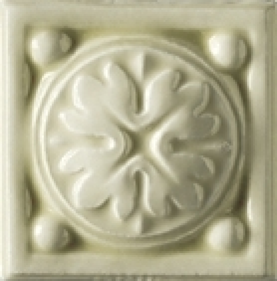 CERAMICHE GRAZIA Вставка ESSENZE VOLUTA TOZZETTO 6X6 FELCE CRAQUELE