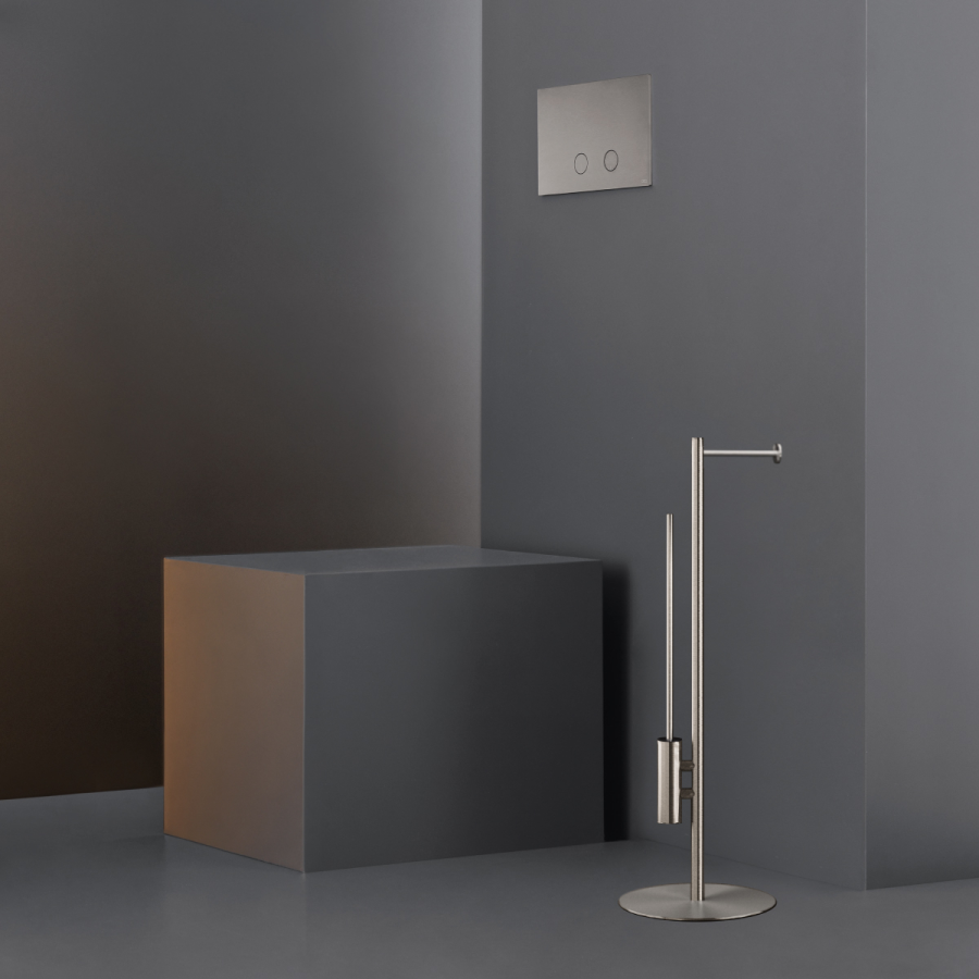 Стойка для бумагодержателя и ёршика CEA Design Stem, напольная, H. 750 мм, сталь, цвет полированная бронза - изображение 2