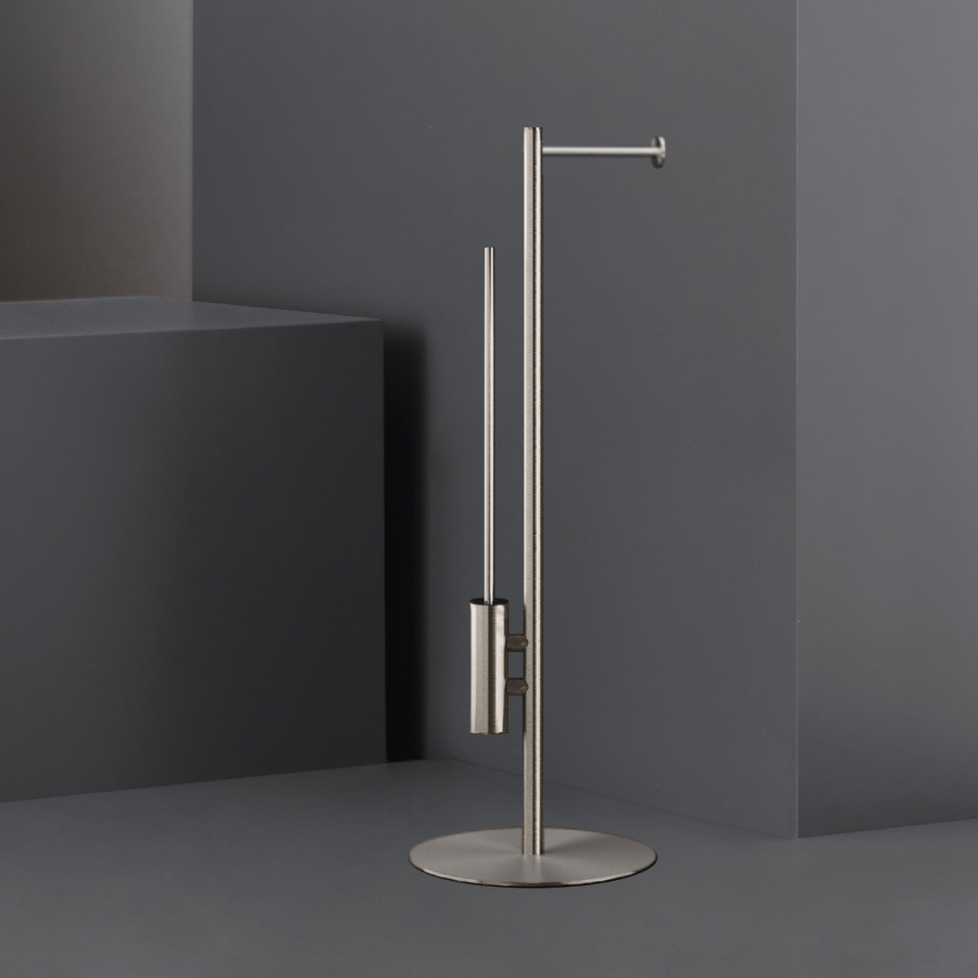 Стойка для бумагодержателя и ёршика CEA Design Stem, напольная, H. 750 мм, сталь, цвет полированная бронза - изображение 1