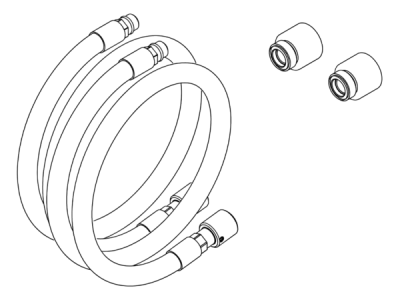 Комплекты шлангов и соединений CeaDesign Built-in parts, для крепления смесителей, устанавливаемых на бортике ванны