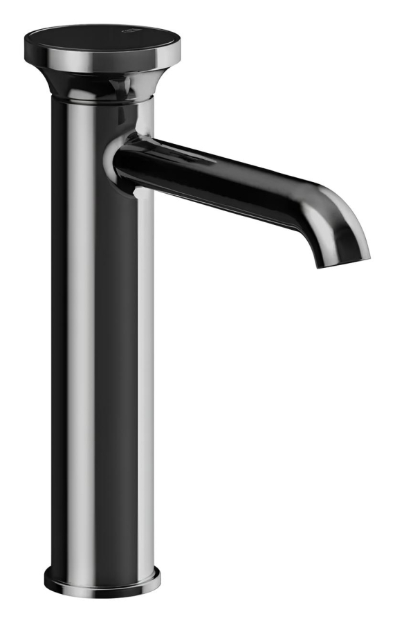 Смеситель для раковины Gessi Origini, средний h247, без донного клапана, цвет Black Metal PVD