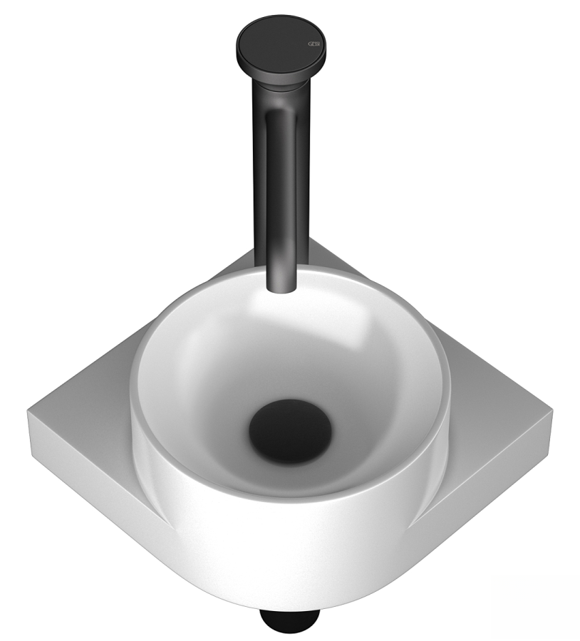 Смеситель для раковины Gessi Origini, средний h247, без донного клапана, цвет Black Metal PVD - изображение 2