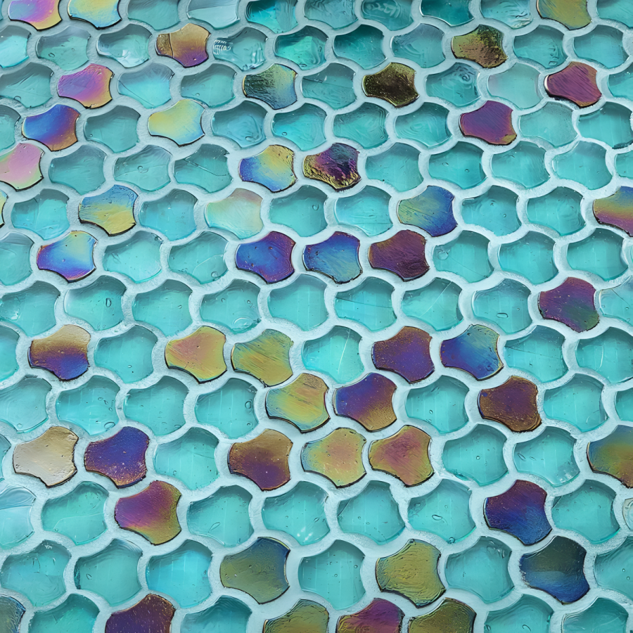 Sicis Стеклянная мозаика Clover Blends Pucci chips size 25 mm sheet-size 286 x 283 mm