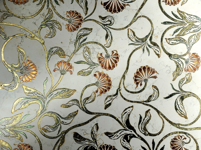 На изображении товар Akros Venezia Камень The Original Hamal S Biancone Gold 61x61x2 от официального представителя в Москве