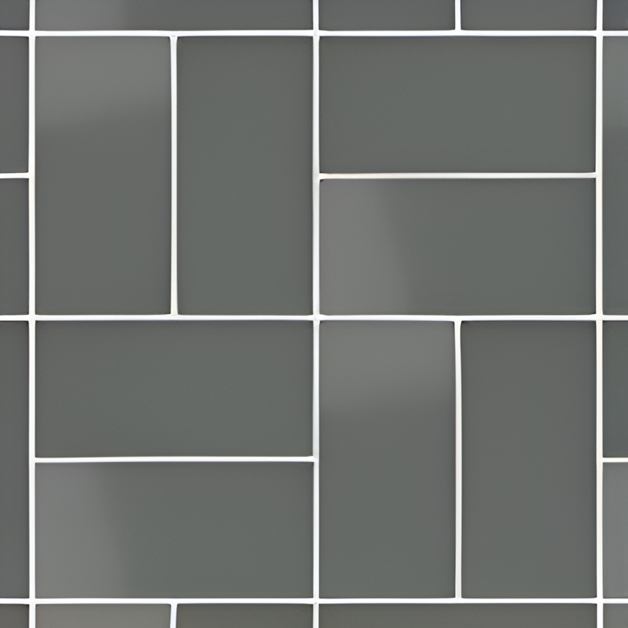 Micro. Керамогранит Microtiles Basket Mix Glaze Graphite 40,2x40,2