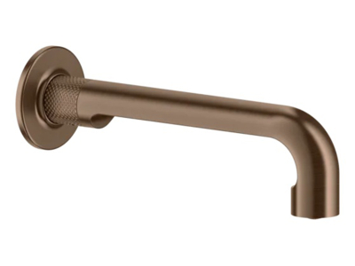 Излив для раковины Gessi Inciso, настенный, средней длины, цвет Copper Brushed PVD