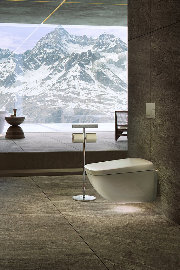 Унитаз Toto Neorest WX1 444×660×367 мм, подвесной, безободковый, функция Tornado Flush, выпуск в стену, цвет белый - изображение 4