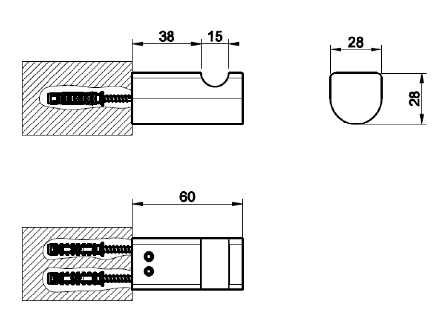 Крючок Gessi Rilievo, настенный, цвет Warm Bronze Brushed PVD - изображение 2