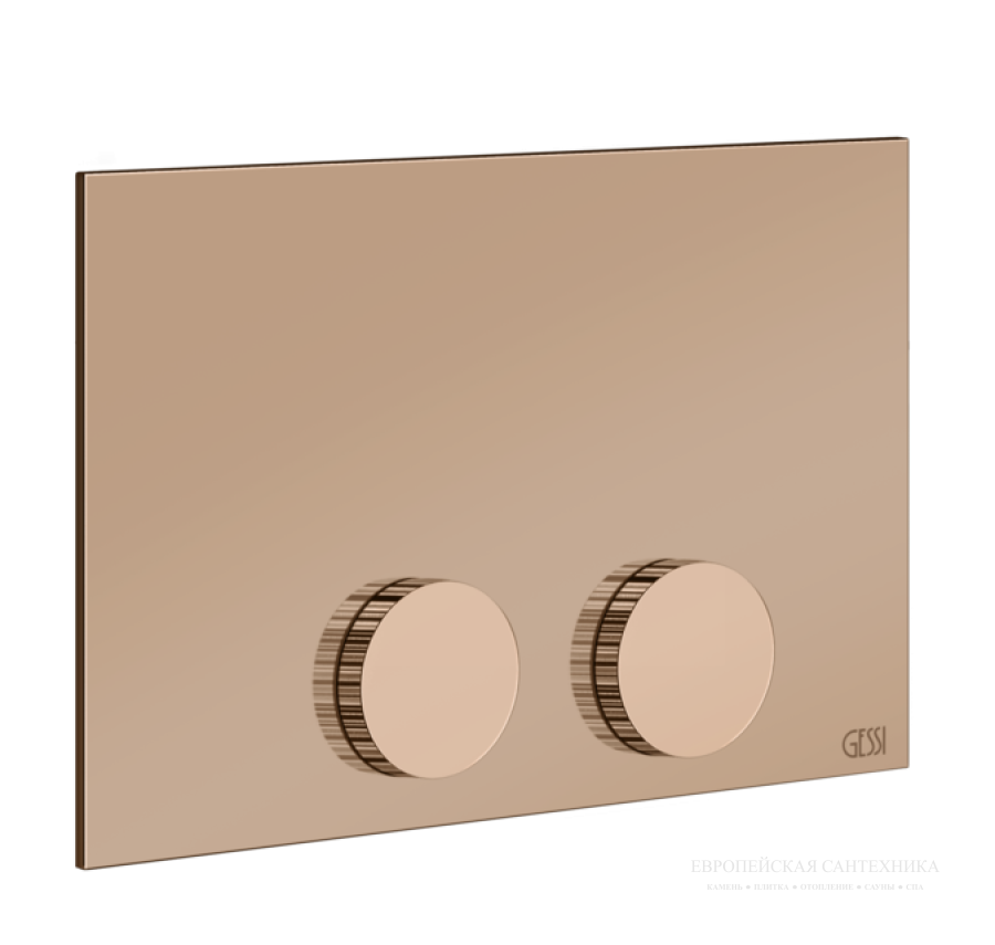 Клавиша смыва Gessi Ingranaggio, для Tece, цвет Copper PVD