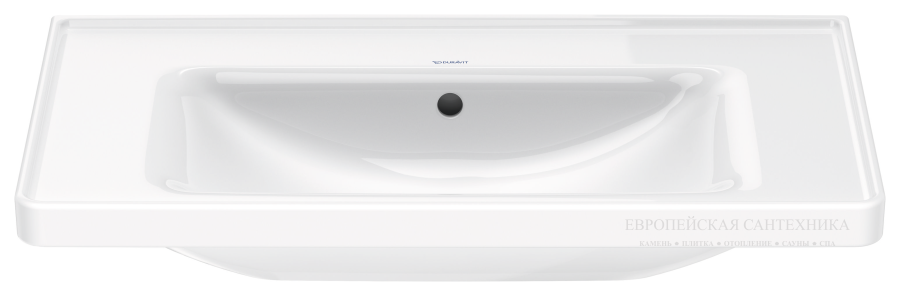 Раковина Duravit D-Neo для мебели, 800x480 мм, без отверстия под смеситель, цвет белый - изображение 1