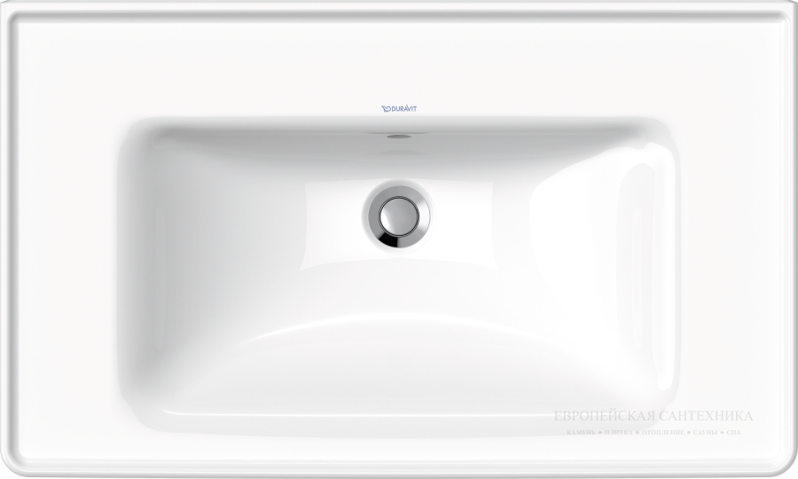 Раковина Duravit D-Neo для мебели, 800x480 мм, без отверстия под смеситель, цвет белый - изображение 2