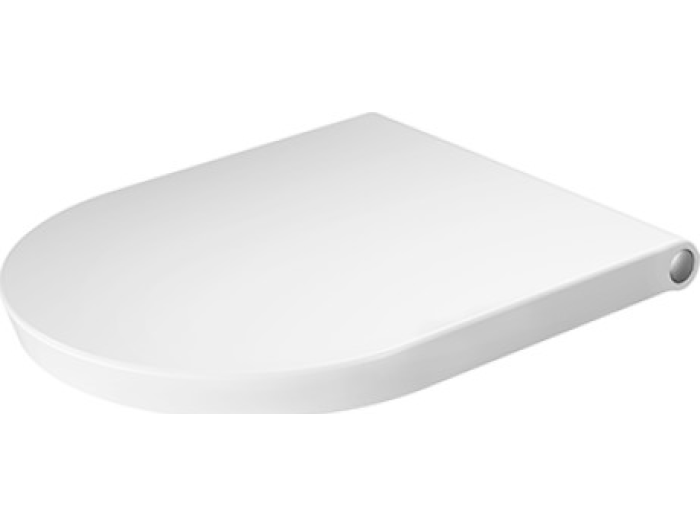 На изображении товар Сиденье с крышкой Duravit White Tulip с механизмом плавного опускания soft close, 465х371 мм, цвет белый от официального представителя в Москве