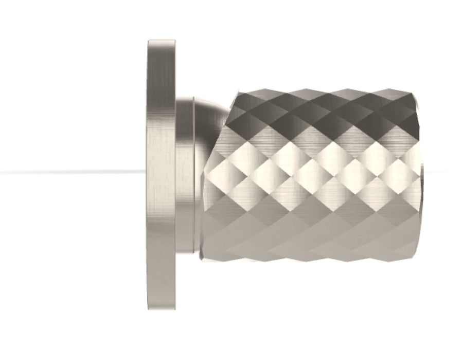 Смеситель для душа Carlo Frattini Spillo Tech, ручка X Collection, Ø70 мм, внешняя часть, цвет никель брашированный - изображение 2