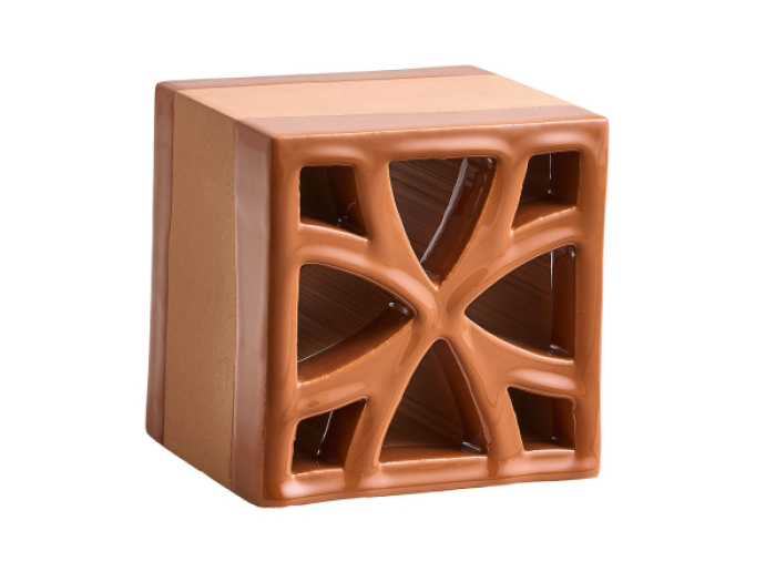 На изображении товар Sartoria Керамика Split Blend Flo Urban Terracotta Glossy Border 12x12 от официального представителя в Москве